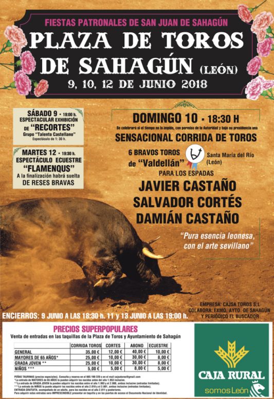 cartel toros Sahagún León