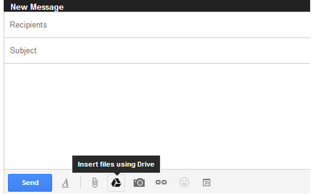 Drive message. Gmail subject.