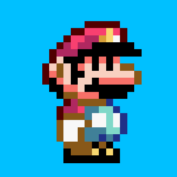 Lost in Rehearsal: Pixel Painting - Small Mario (Super Mario All-Stars)