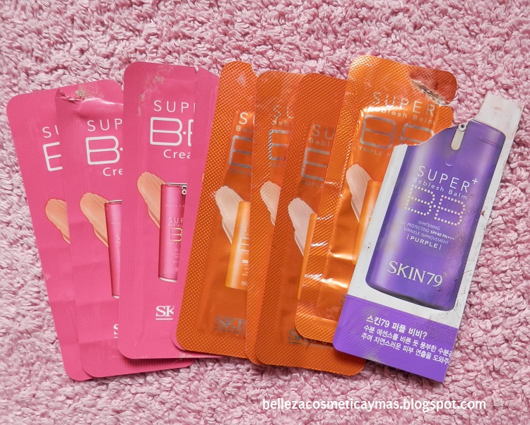 Muestras Skin79 BB Cream Orange, Pink y Purple