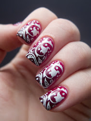 bandana nails gradient nail designs couture burgundy jelly polish haute oreal pretty opi seville manicurist base using vampy blackened