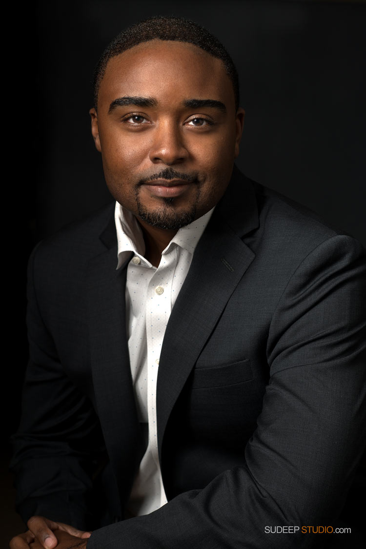 Modern Professional Headshots in Business Casual for Company Website Linkedin African American Black Business Executive SudeepStudio.com Ann Arbor Professional Portrait Photographer