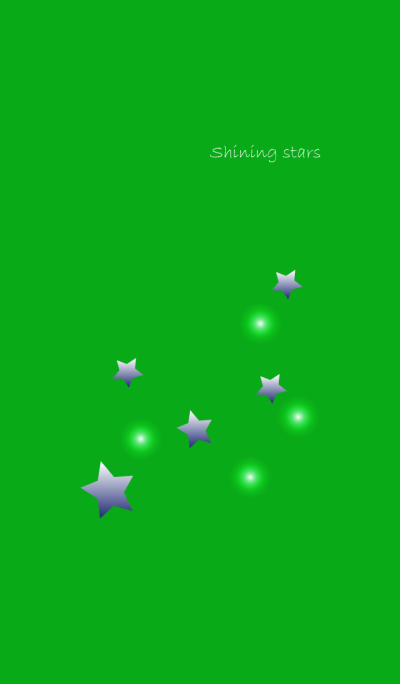 Shining-stars in green