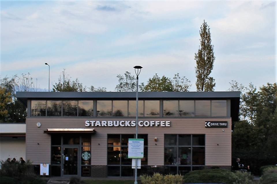 Martin Brookes Oakham BP Services Uttoxeter Staffordshire Starbucks