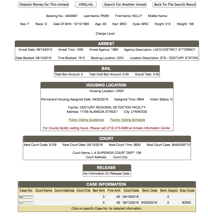 Trials & Tribulations Kelly Soo Park Case Update