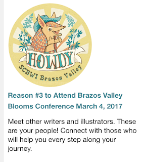 SCBWI Brazos Valley 2017 Conference, Reasons to attend a writer's conference SCBWI Brazos Valley 2017 Conference, Reasons to attend a writer's conference