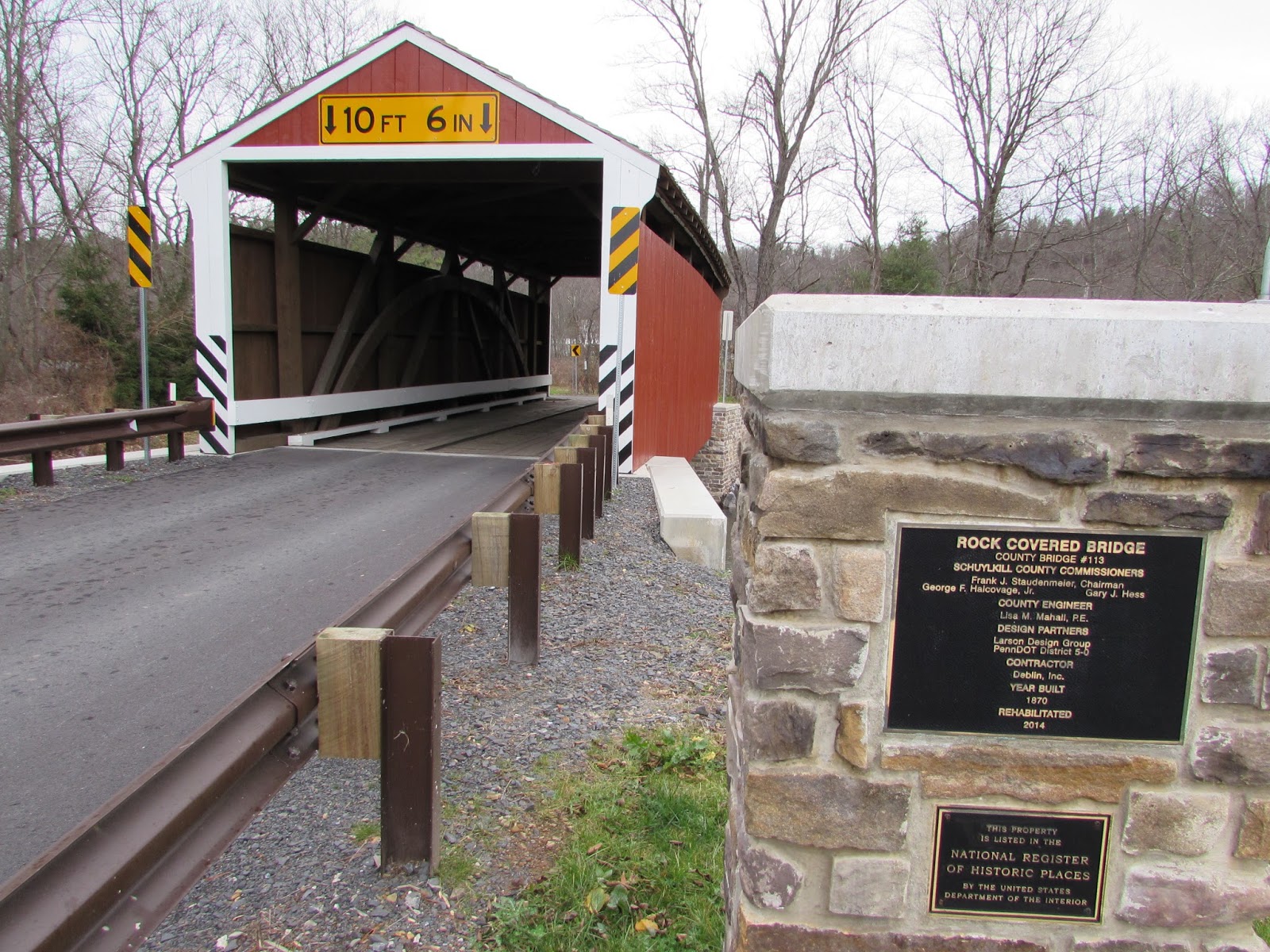 Schuylkill County Covered Bridges Rock And Zimmerman In Pine