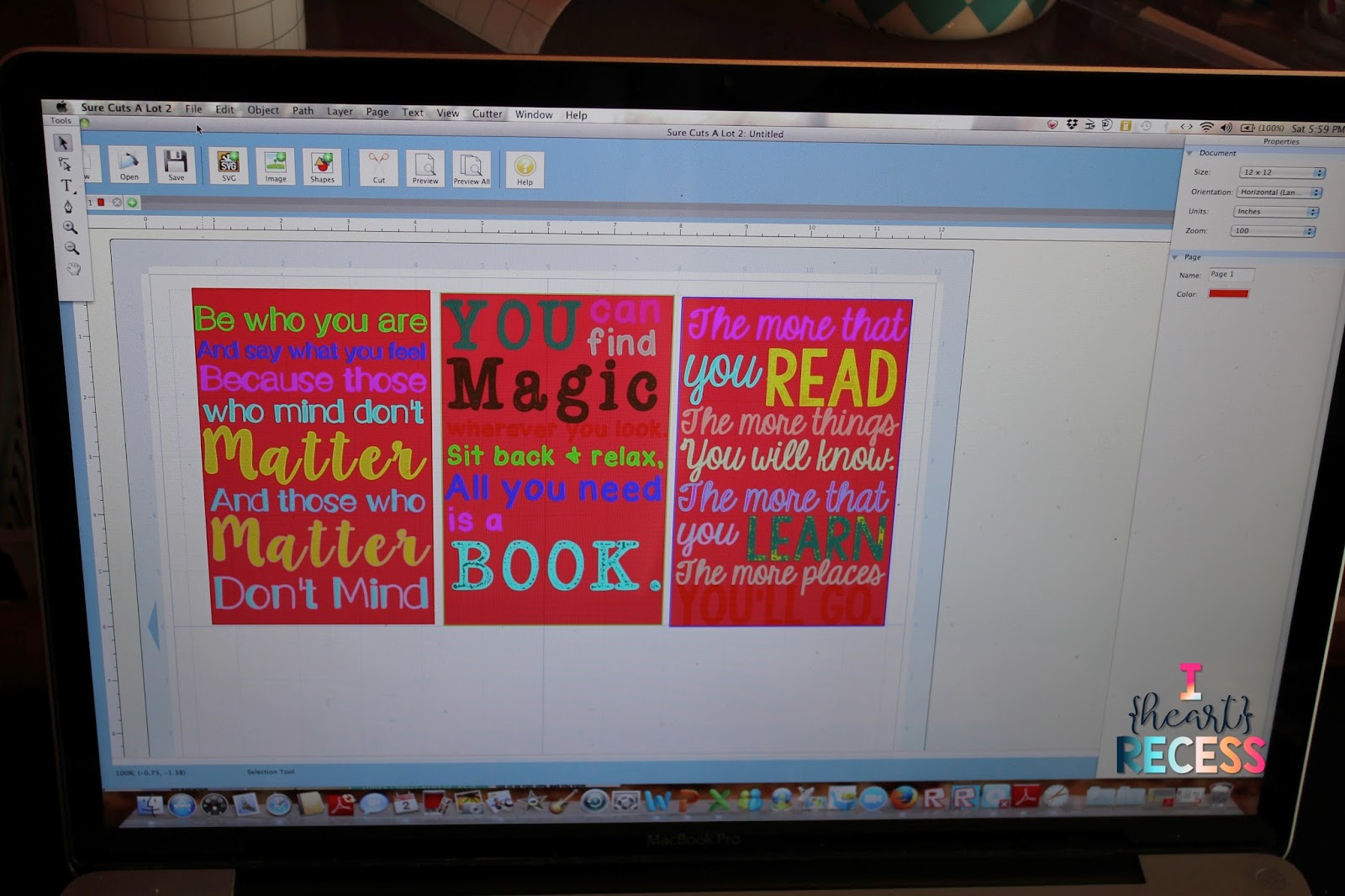 Monday Made It Target Dollar Spot Banner I {heart} Recess