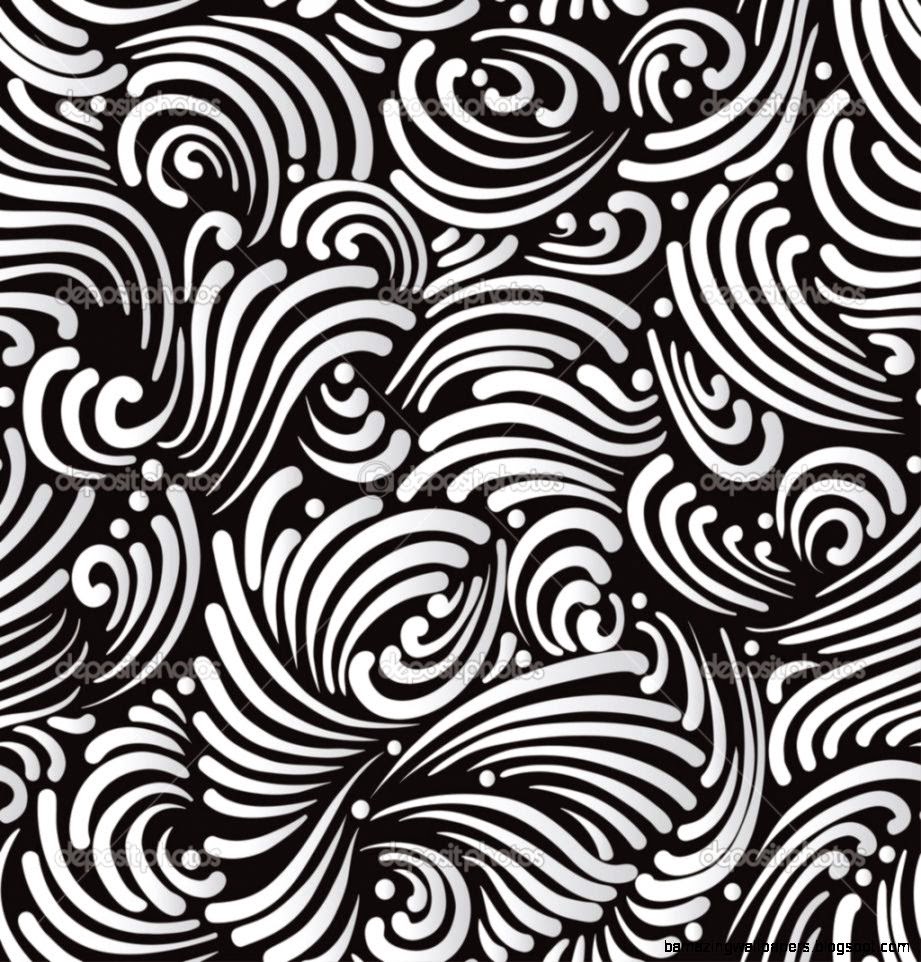 Abstract black and white background seamless pattern — Stock