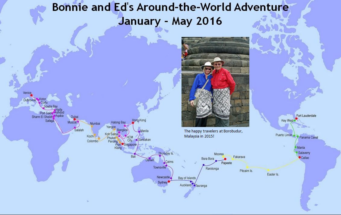 Bonnie and Ed's second Around-the-World Adventure
