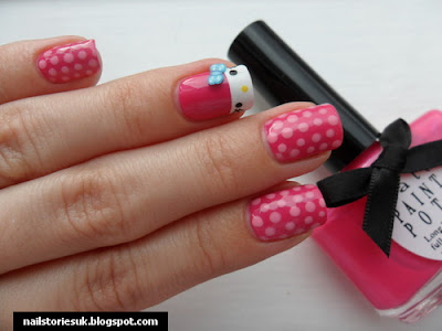 Nail Stories: Pink Wednesday!!! - Hello Kitty