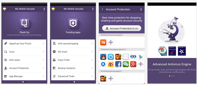 تطبيق مجاني شامل للأندرويد للحماية من الفيروسات وحماية الخصوصية وتحسين وتسريع جهازك NQ Mobile Security & Antivirus 7.0.10.00 APK
