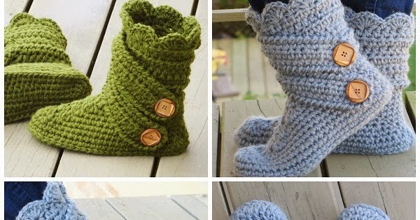 For the Love of Crochet Along: Crochet Boots Pattern for Women.