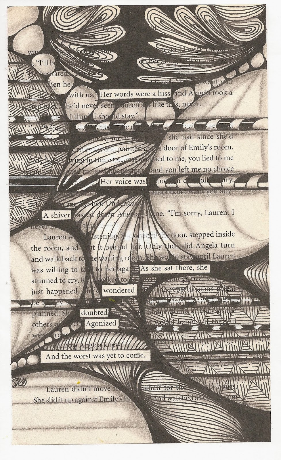 SuZen Art: Blackout Poetry
