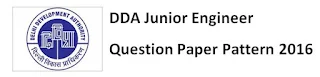 DDA JE Question Paper
