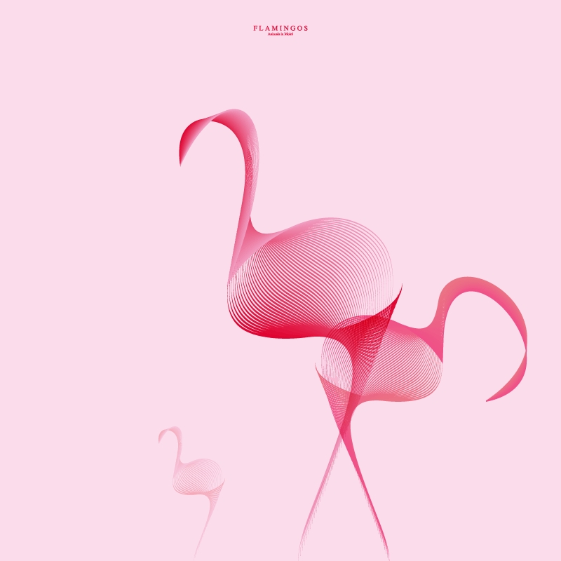 17-Flamingos-Andrea-Minini-Minimalist-and-Highly-Stylized-Drawings-www-designstack-co