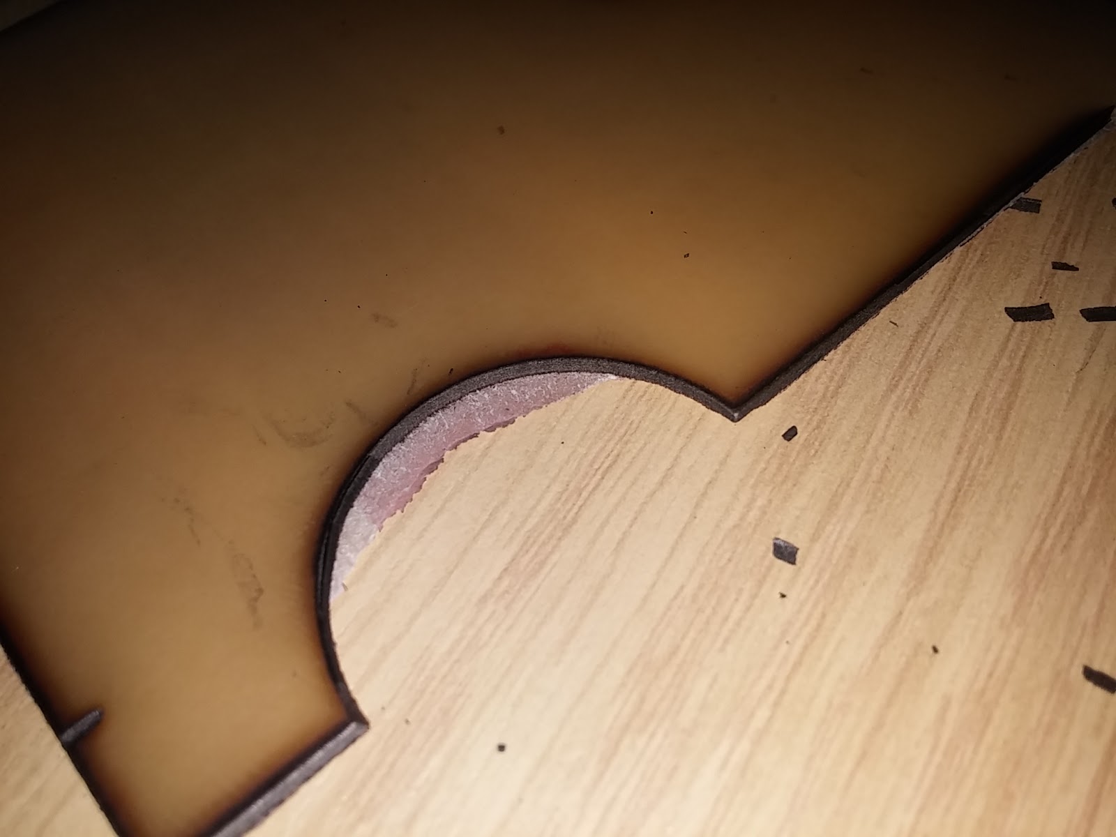 Nerd Club Laser cutting copper clad boards for irregularshaped PCBs