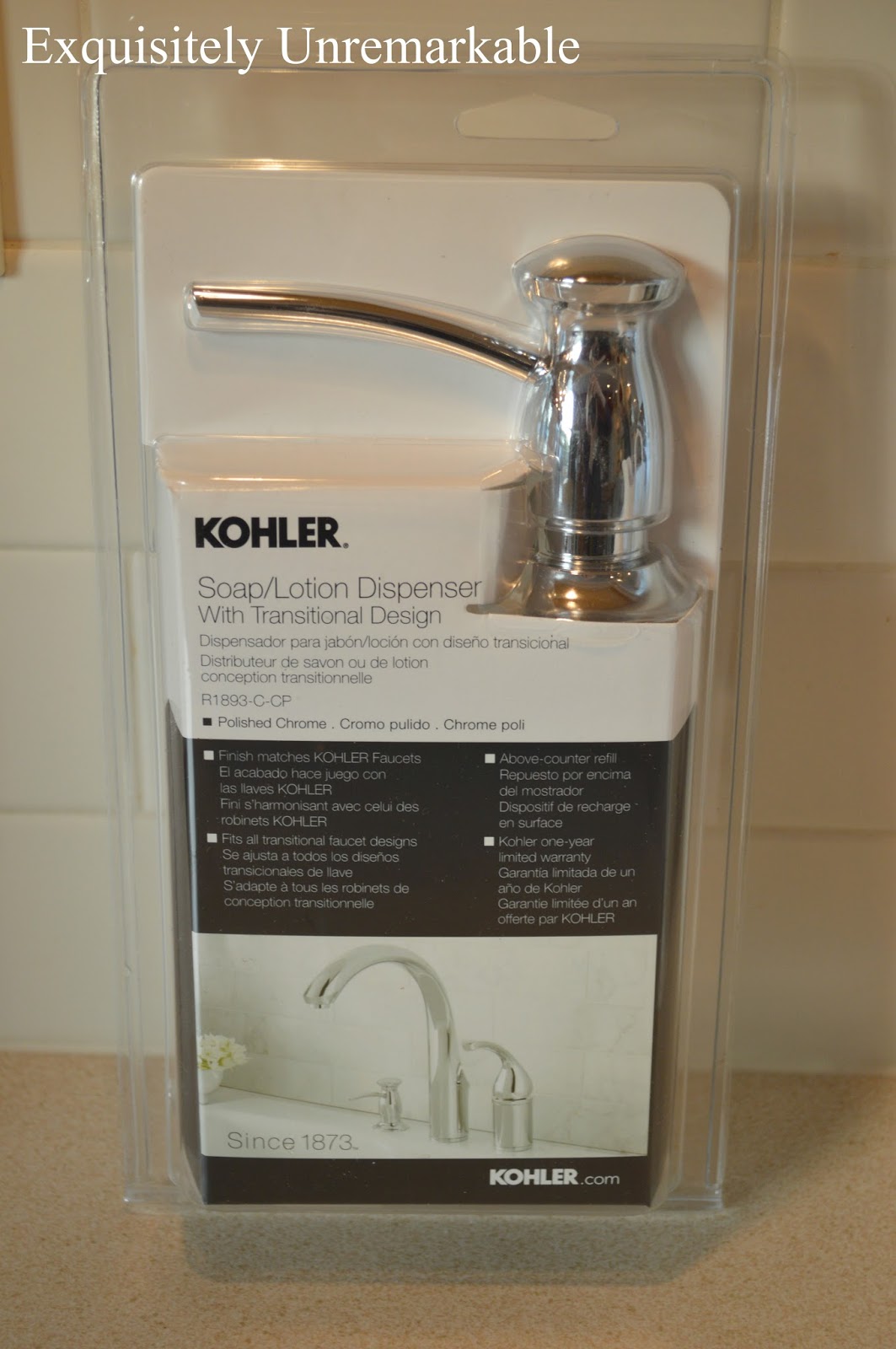 how to replace a soap dispenser in the