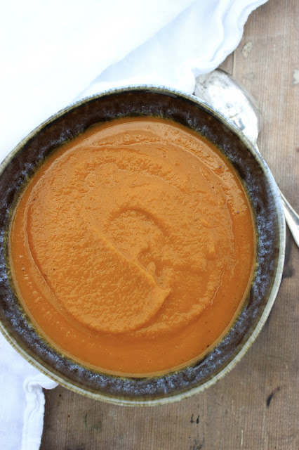 butternut squash and harissa soup