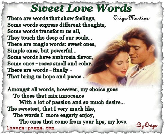 the words i love you Miracle Of Love: Love Words