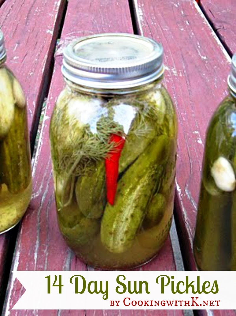 14 Day Sun Pickles {Granny's Recipe}