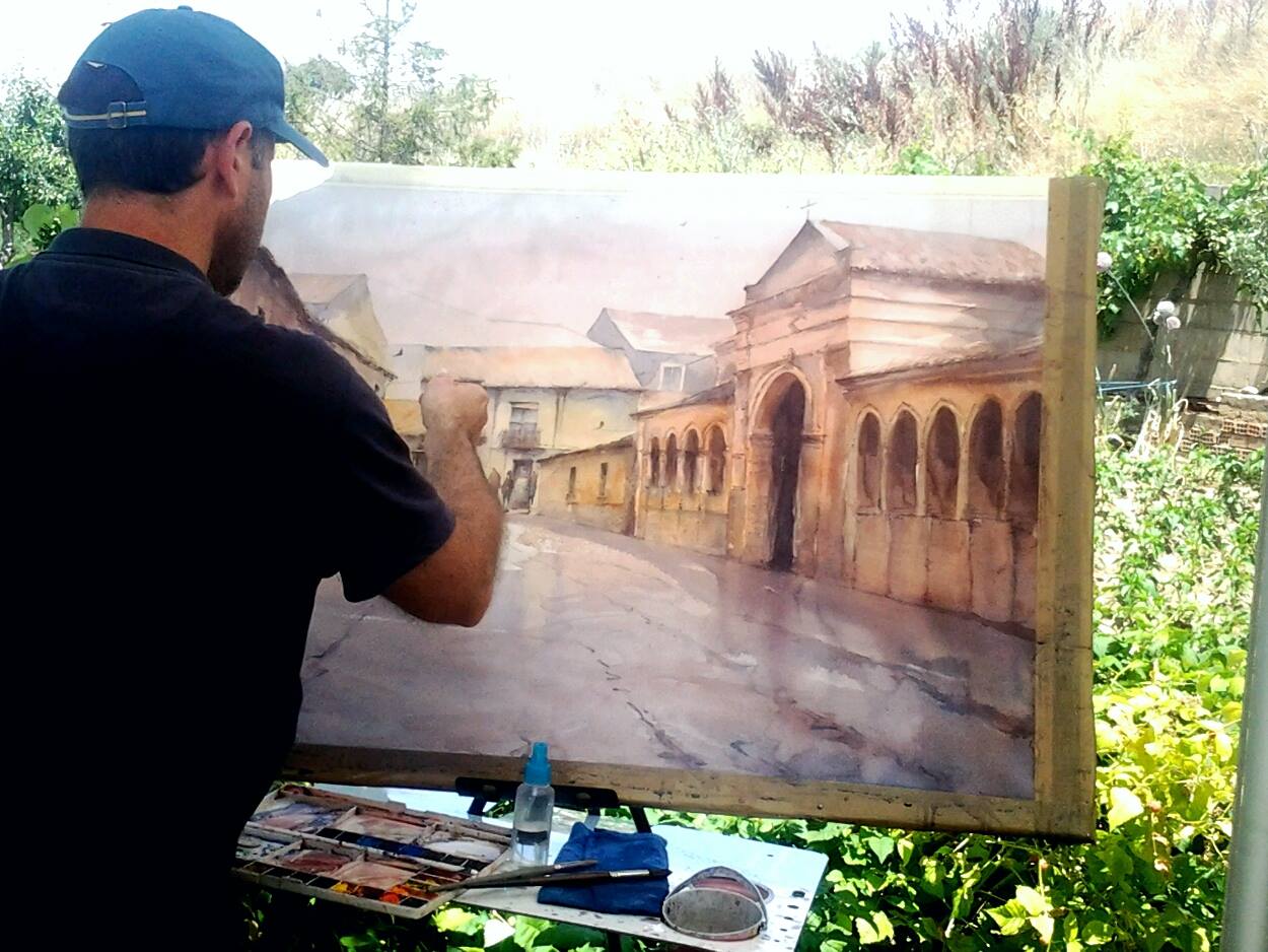 Concurso pintura rápida Villa de Sahagún. 2015.