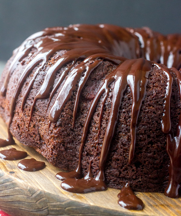 Cooking With Carlee Chocolate Cherry Fudge Bundt Cake