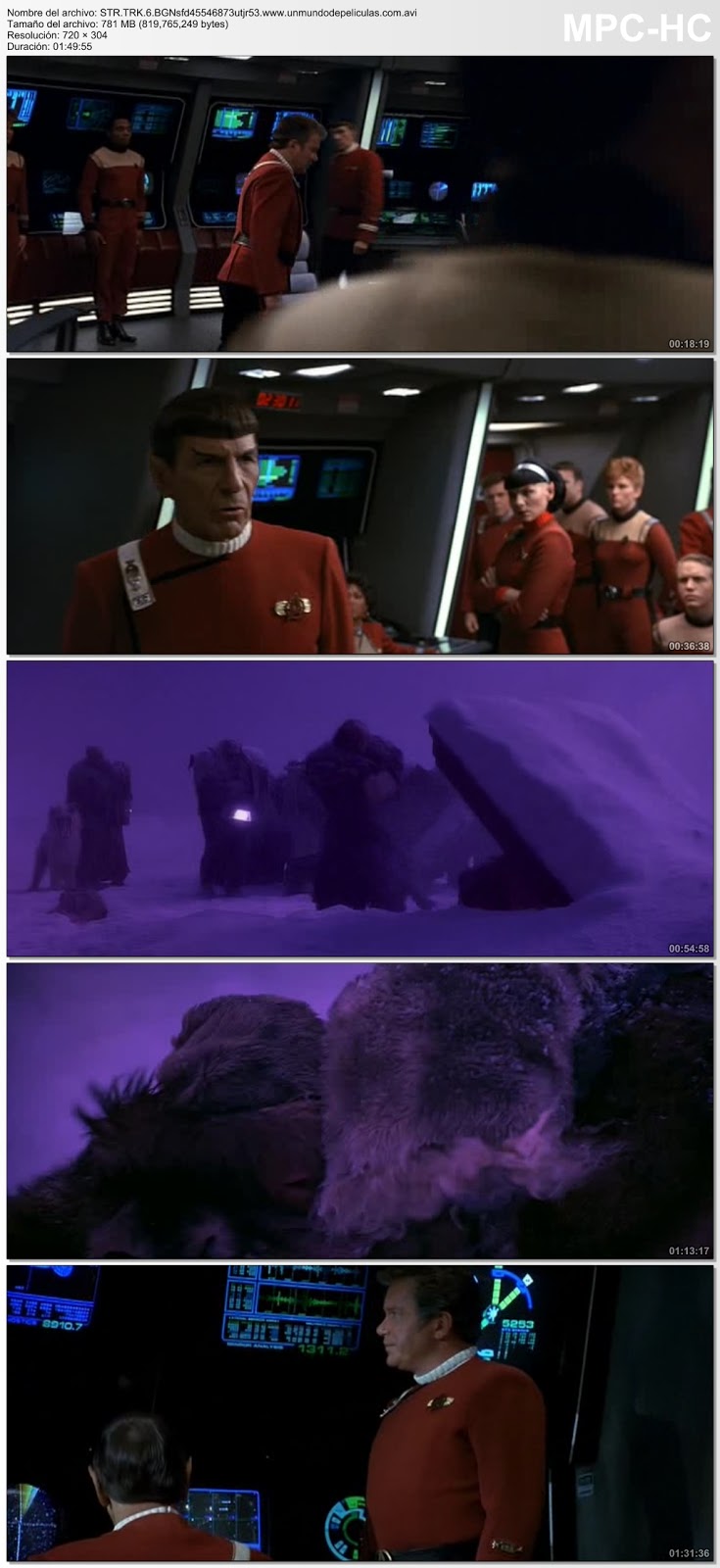 Capturas de la película.