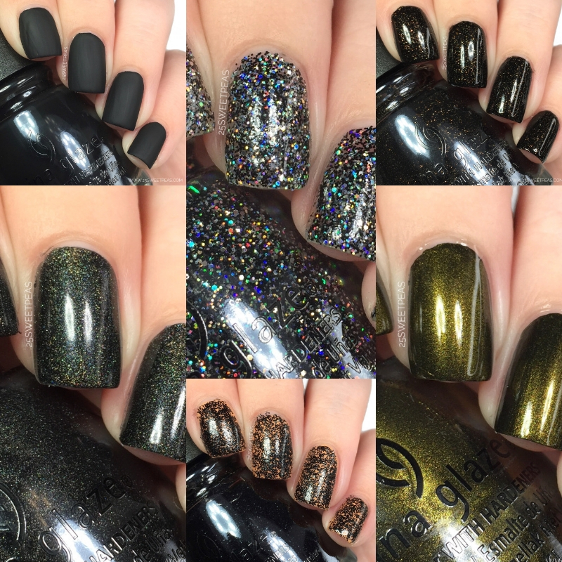 China Glaze Paint It Black Collection — 25 Sweetpeas
