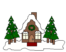 Hình ảnh động Ngôi Nhà Nhỏ đêm Giáng Sinh