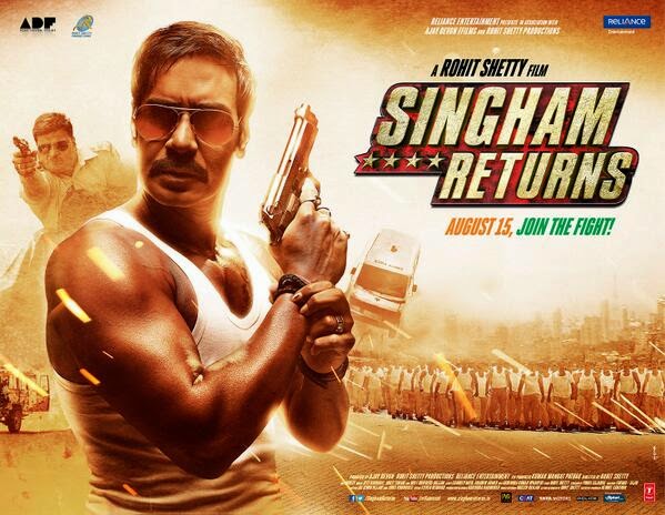 Ajay Devgan, Kareena Kapoor Singham Returns Movie Box Office wiki, Singham Returns is 2nd Biggest Film of 2014 in bollywood, budget, Box Office, Collectons Blog to Bollywood