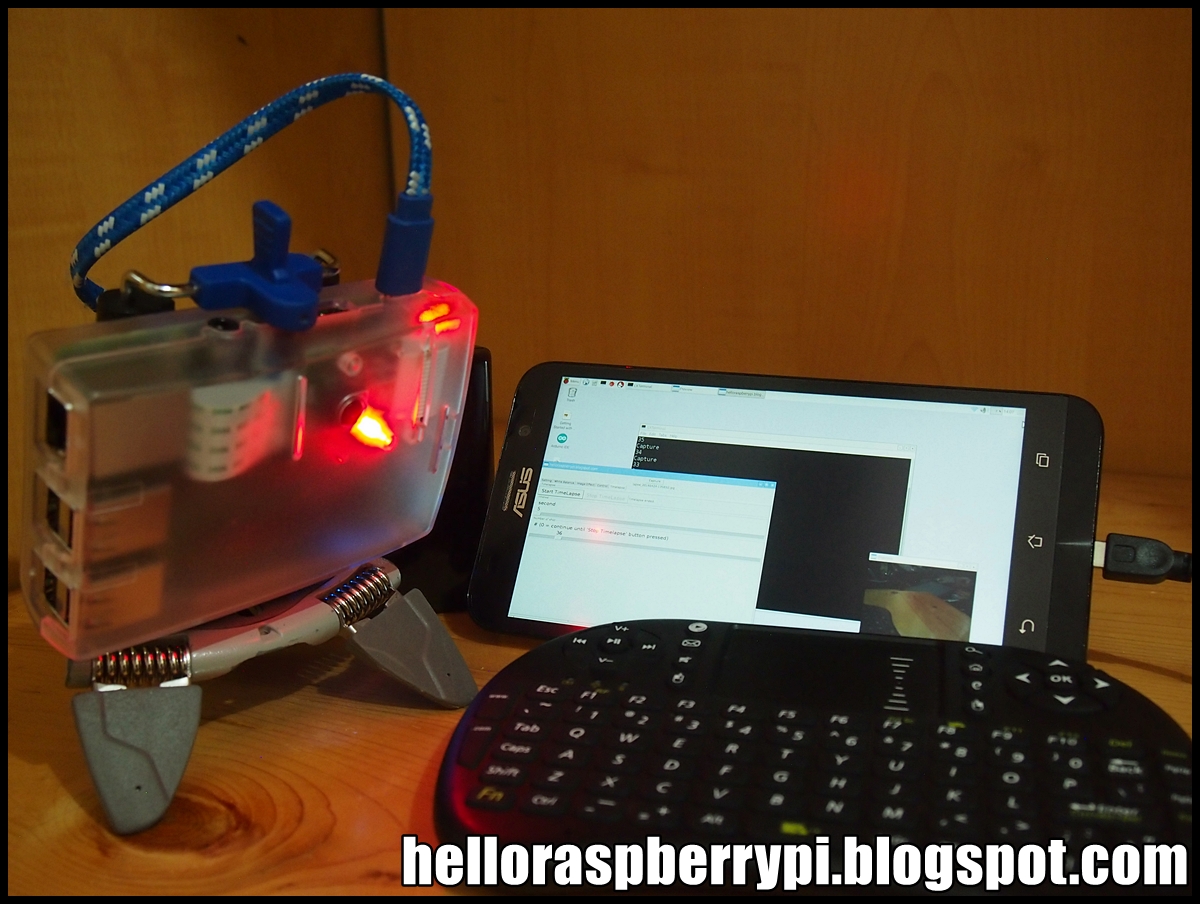 Hello Raspberry Pi: Python script to take timelapse photos