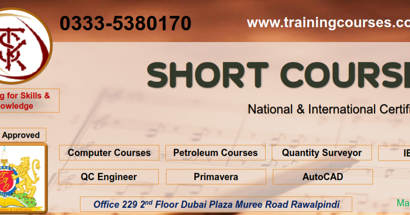 TSK Short Courses: Short Courses in Rawalpindi Islamabad