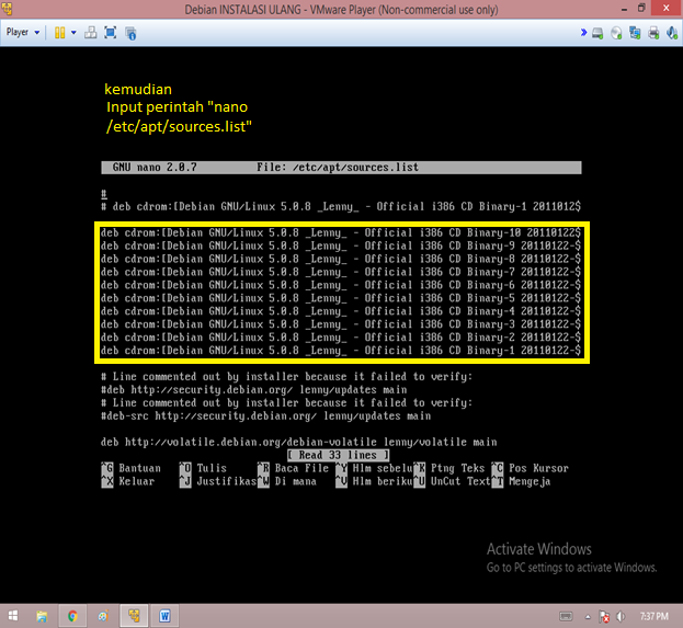 Debian binary. Debian binary