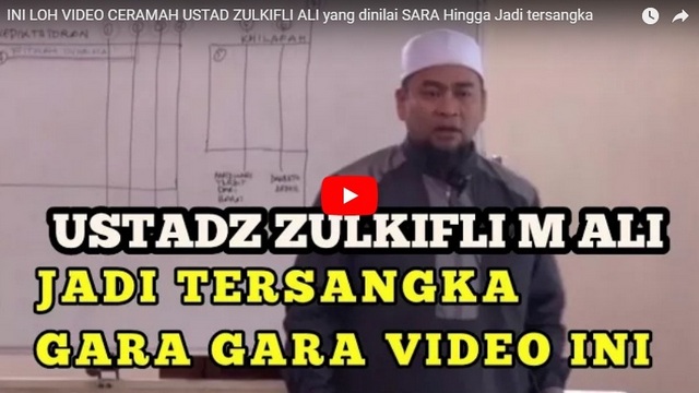 Inikah Video Ceramah Ustadz Zulkifli Ali Yang Dinilai Sara Hingga Jadi Tersangka Portal Islam