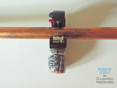 diy jewelry holder - cut copper pipe