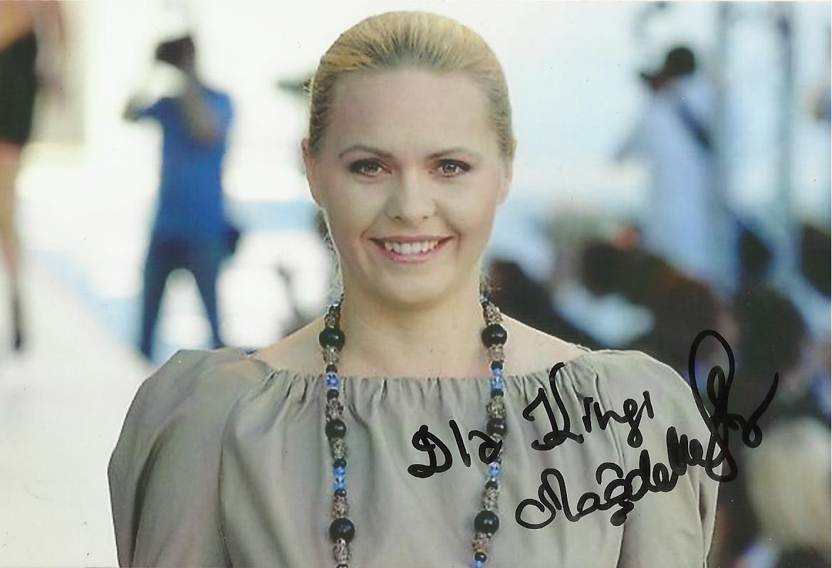 Autografy gwiazd ;) Magdalena Stużyńska