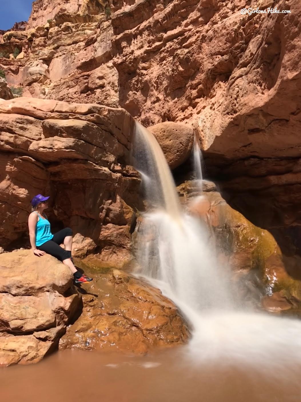 Hiking Sulphur Creek, Capitol Reef National Park Girl on a Hike
