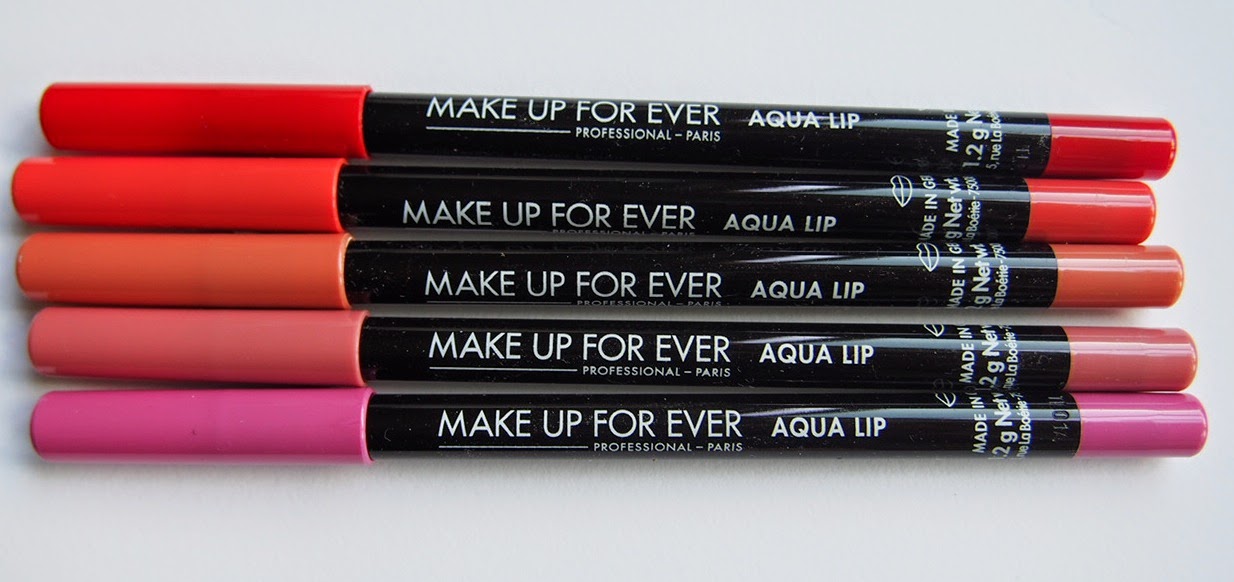 Makeup Forever Aqua Lip Liner Swatches