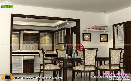 Open kitchen and dining