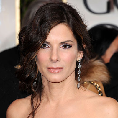 sandra bullock long blonde hairstyles