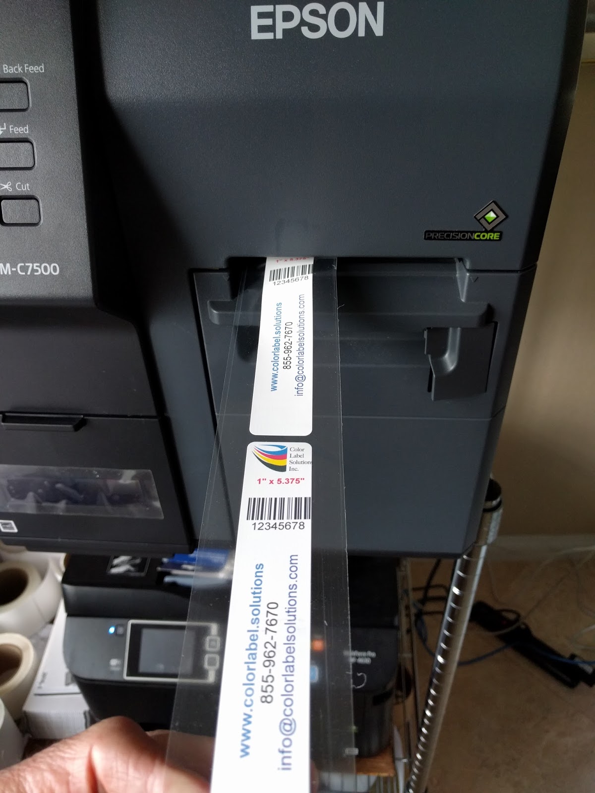 Color Labels On Demand Cryogenic Narrow Labels