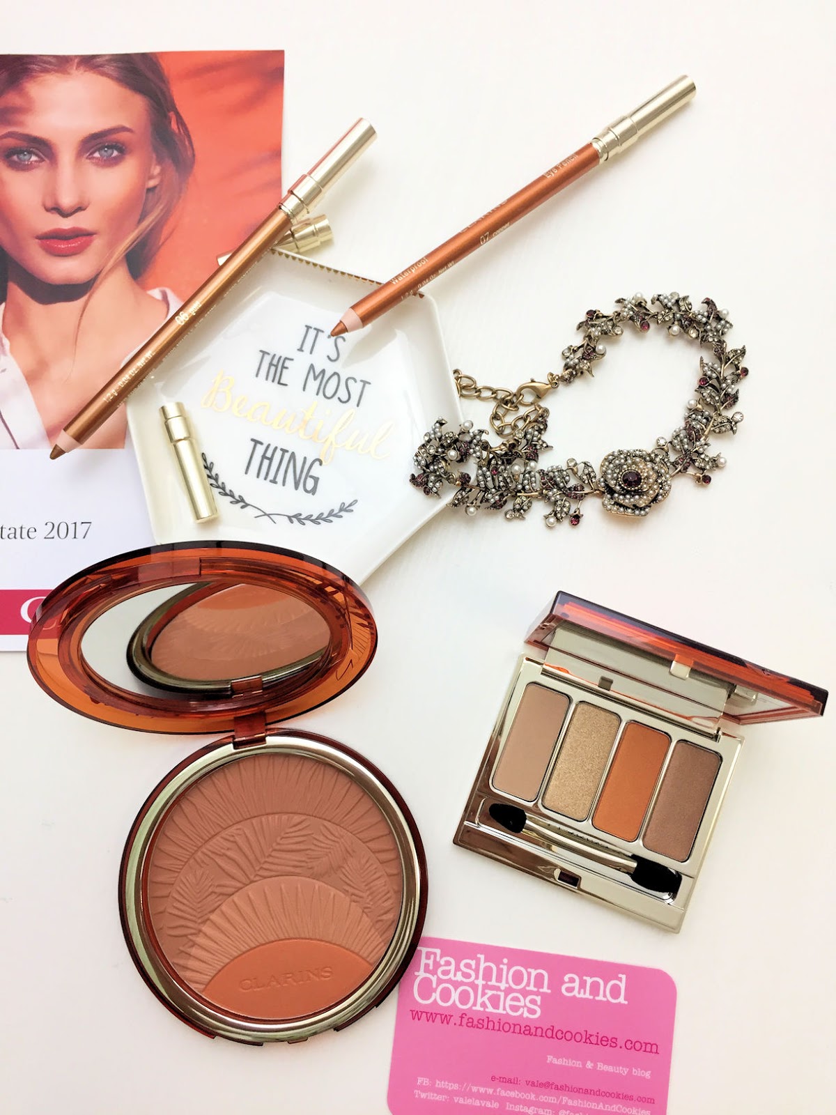 Clarins makeup collezione Sunkissed per l'estate 2017 su Fashion and Cookies beauty blog, beauty blogger