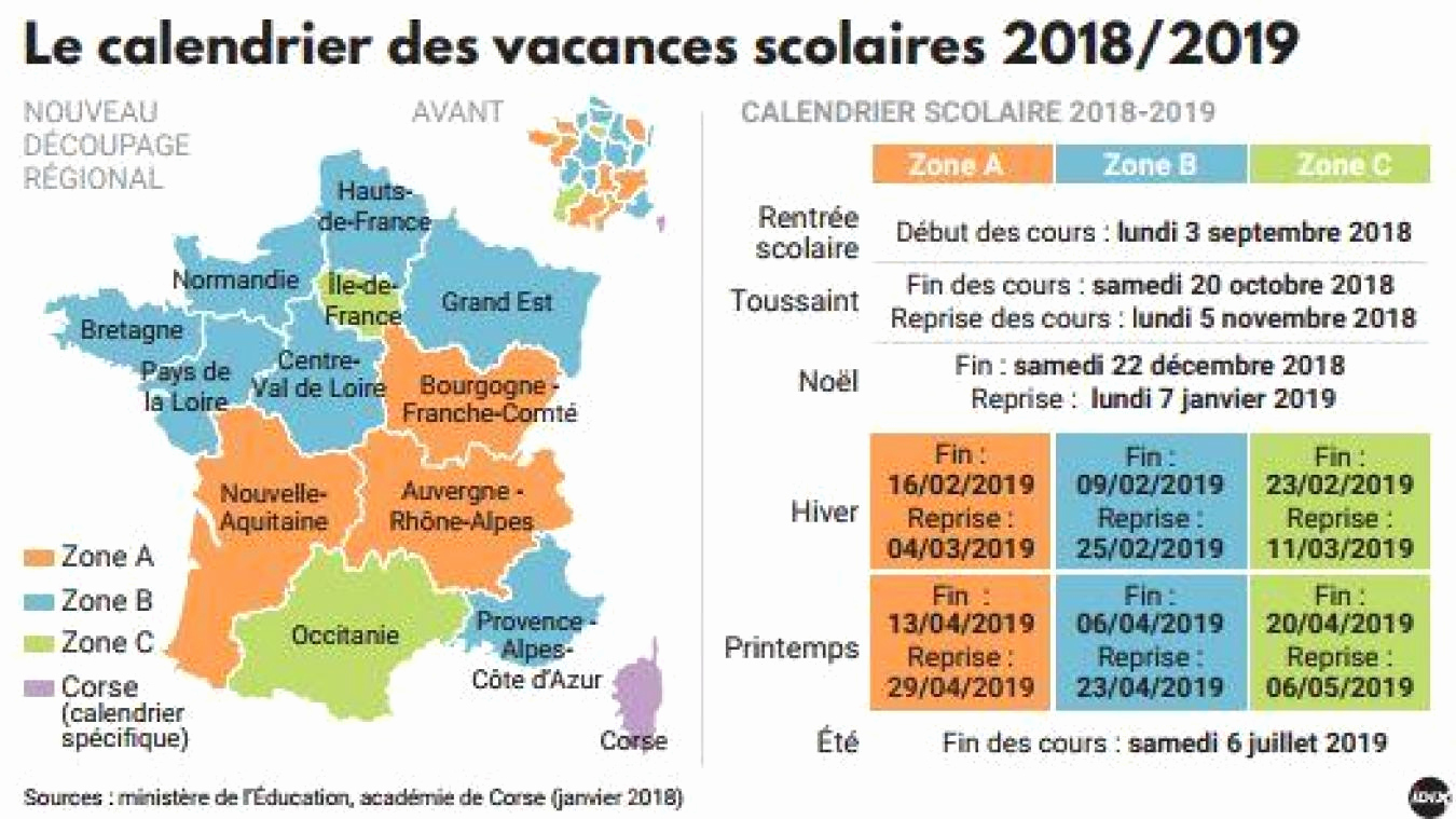 Zones Vacances Scolaires Zones Vacances Scolaires