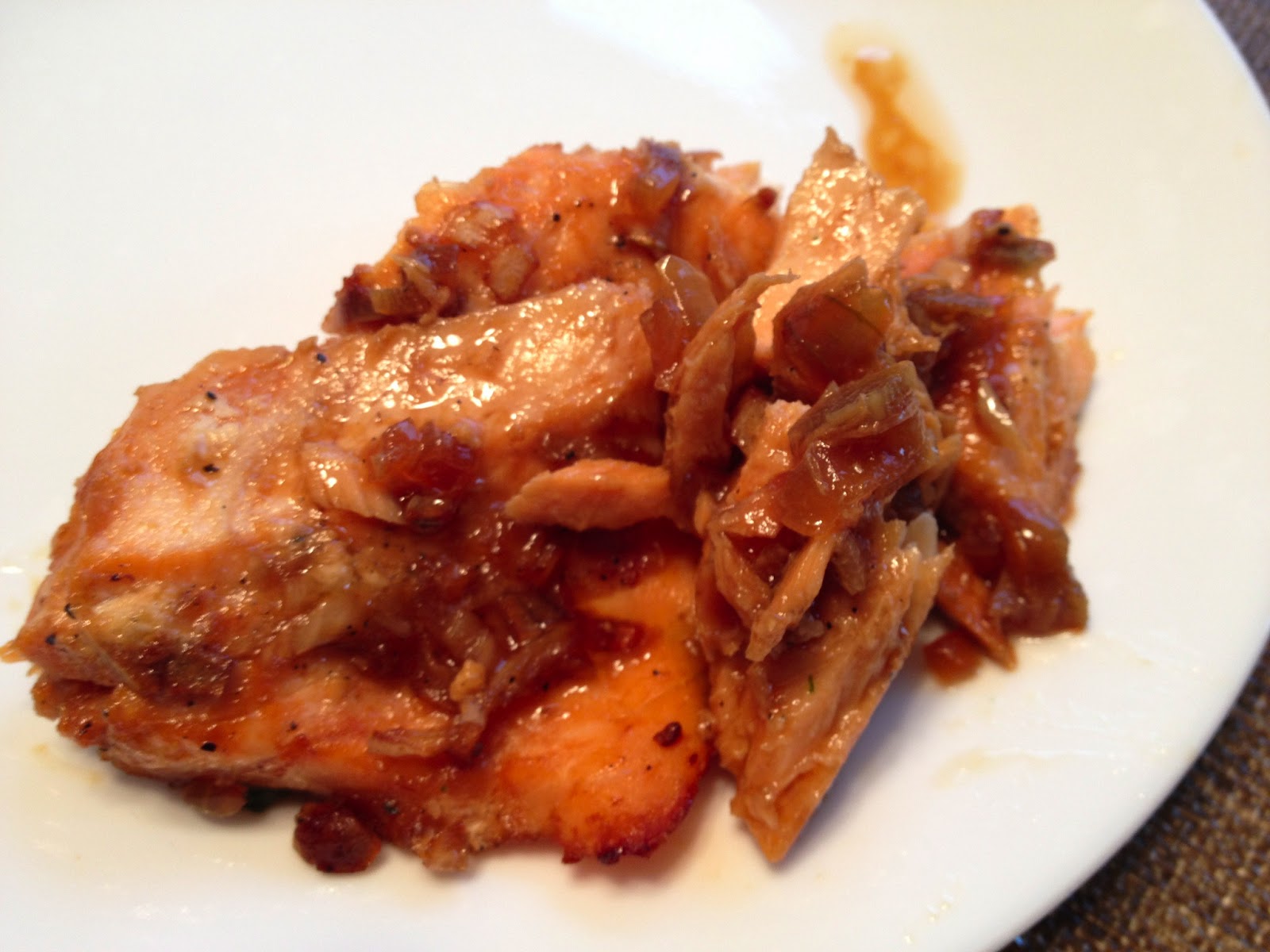 Dinner wa? apple cider vinegar salmon