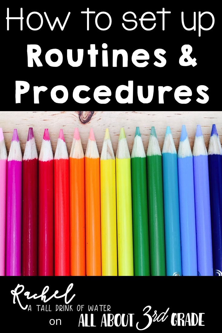 How to set up classroom routines procedures all about 3rd grade
