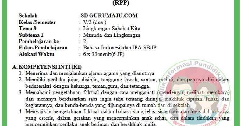 Rpp Kelas 5 Tema 8 Kurikulum 2013 Revisi 2017 Kumpulan Soal Sbmptn Latihan Download Pdf Tips Trik