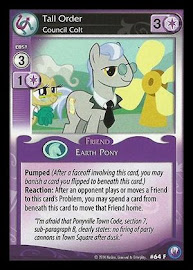My Little Pony Tall Order, Council Colt Canterlot Nights CCG Card