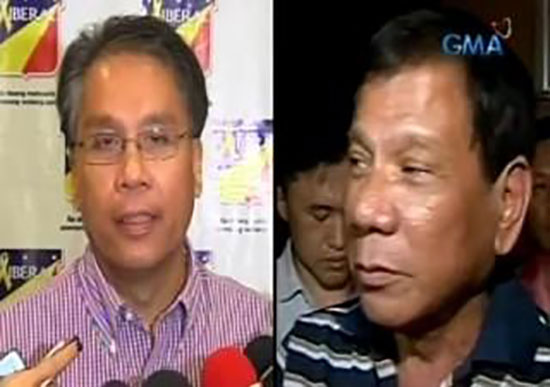 Duterte only need is a handshake initiated first by Mar Roxas