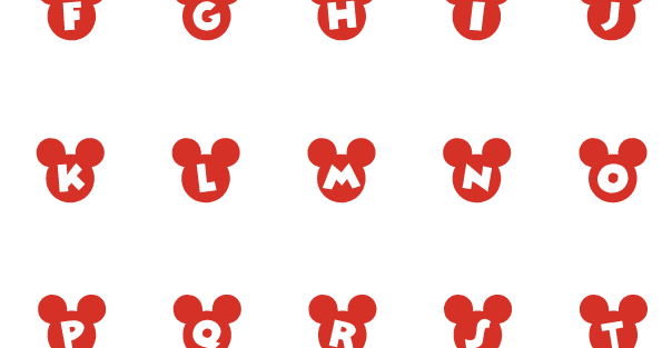 Abecedario De Mickey Mouse Para Imprimir Imagenes Y Dibujos Para Imprimir Debes personalizar este dibujo para colorear mickey mouse contento, para que pueda verse como normalmente lo es pero con un detalle creativo. abecedario de mickey mouse para